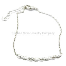 Silver Jewelry, Brass Jewellery Set, Bracelet Necklace (KT3033W)